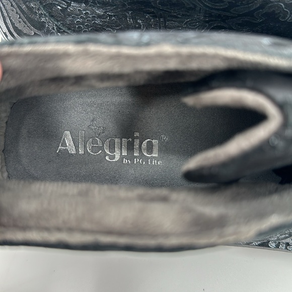 Alegria Caiti Women CAT-263 Ankle Boots Black Tooled Leather EUR Sz 41 U.S. 10 - Picture 5 of 5